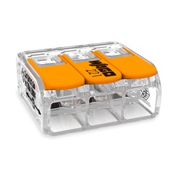 Wago 221-613 Lever-Nuts 10AWG 3 Conductor Compact Wire Connectors 10 PK Bag