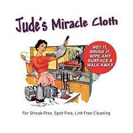 2 Pack of Jude's Miracle Eco-Friendly & Chemical Free Cleaning Cloth (White, 2 Pack)