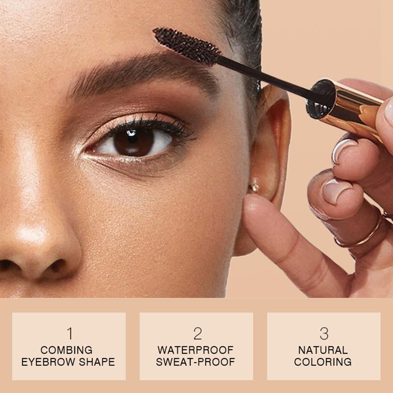 Waterproof Eyebrow Gel, Semi-Permanent Eyebrow Tint & Tattoo Brow for