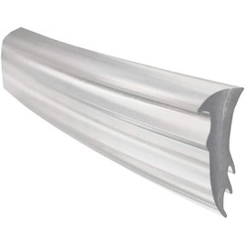 Gordon Glass 5/8" x 7/32" x 9/16" Clear Glazing Vinyl for Framed Shower Doors - 18 ft Roll | Glazing Spline Fills The Gap Between The Glass and The Shower Door U-Channel