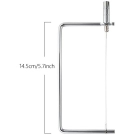 5 Pack Silver Cheese Slicer Wire Replacement Stainless Steel Cutting Cut Line Replaceable Spreader Wires Set Splitter Butter for Baking Home Accessories Cheese Knives Specialty Knives