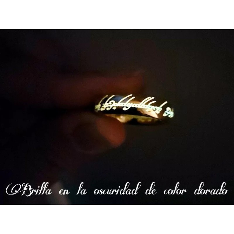 Dtup Anillo Mágico Único Brilla En La Oscuridad Tolkien Hobbit