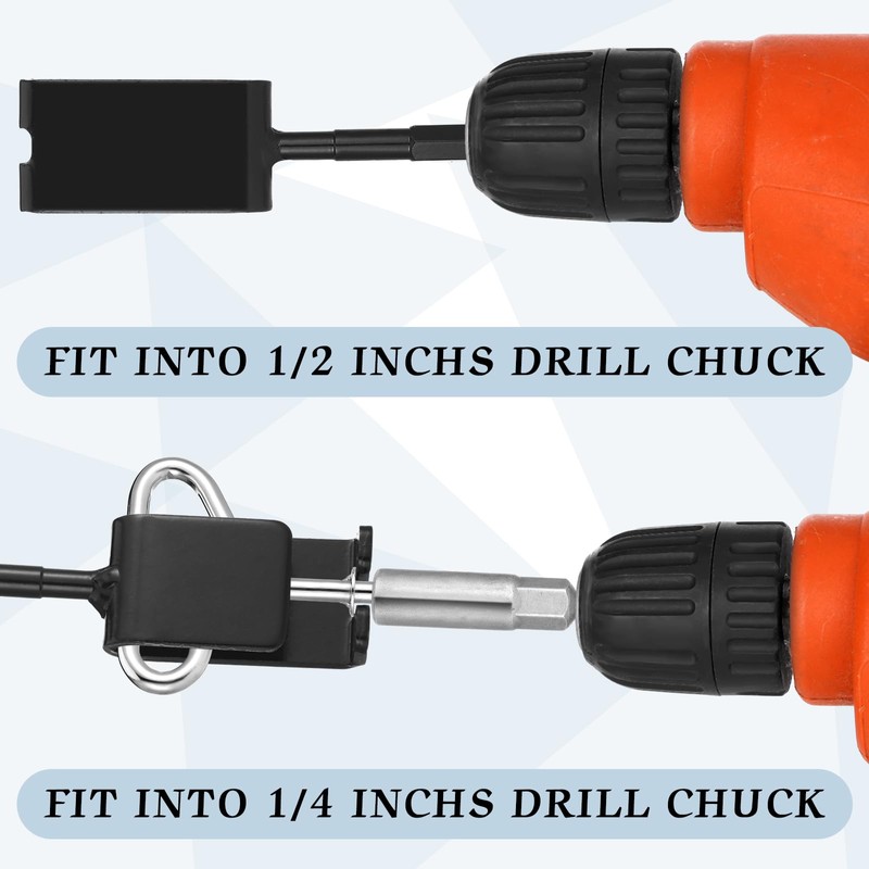 Leriton 2 Pcs Ice Anchor Drill Install Adapter Ice Anchor