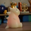 Luminara Flameless Dinosaur Figural Color Changing LED Candle, 5.7" x