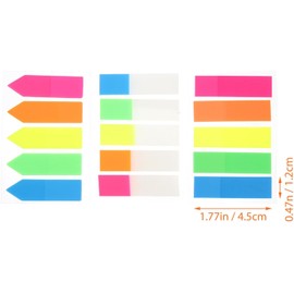 900 piezas Etiquetas Adhesivas Índice Coloridas Notas Adhesivas para Clasificar Libros y Documentos Kit de Papelería para Oficina y Estudio