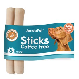 AmeizPet Dog Toy Indestructible, Coffee Wood for Dogs, Chew Bone Dogs - Coffee Tree Bones Dog Chew Toy S Large 2 Pieces