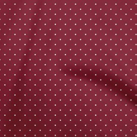 oneOone Viscose Chiffon Maroon Fabric Dot Quilting Supplies Print Sewing Fabric by The Yard 42 Inch Wide
