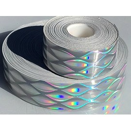 1" Rainbow Bobokataan Holographic Hula Hoop Craft Tape - You Choose The Length