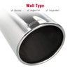 Upower 4" to 8" Exhaust Tip Mirror Polished 4 Inch