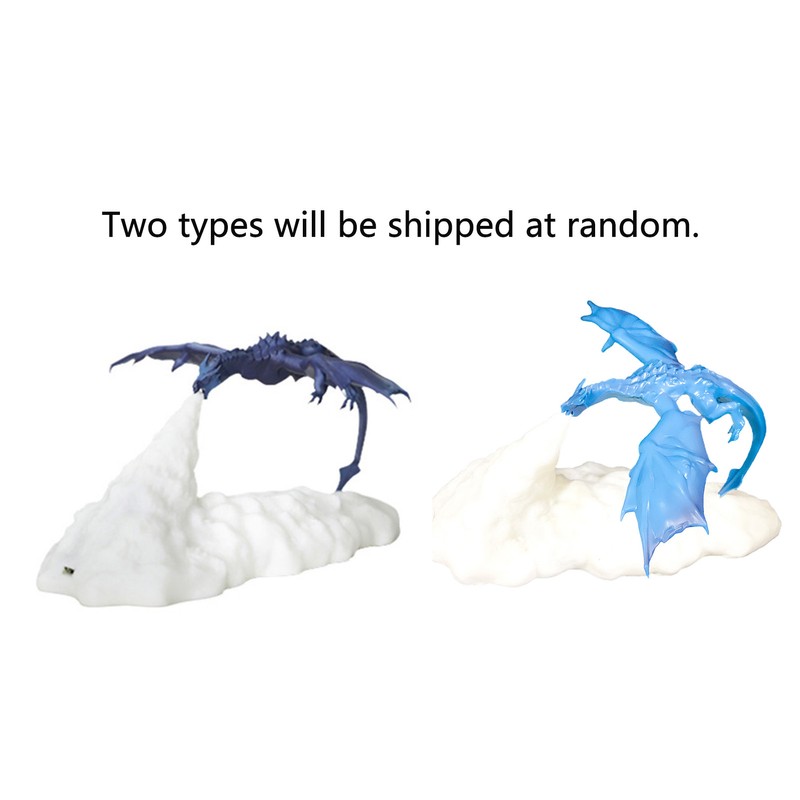 3D Printing Ice Dragon Fire Lamp Warm Night Light USB