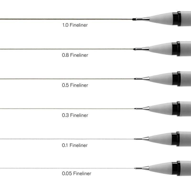 Winsor & Newton 0.1 mm Fineliner, Black