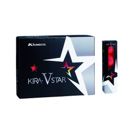 Kasco Golf Balls KIRA STAR V Killer V Unisex Killer VN Red Best Head Speed: 25-45 2 Piece Ball: 1 Core + 1 Cover 12 Pack