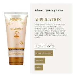 Acondicionador Para Cabello Procesado Y Dañado Salerm 200 Ml