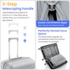 Merax 4 Piece Luggage Set, Hard Shell Lightweight TSA Lock