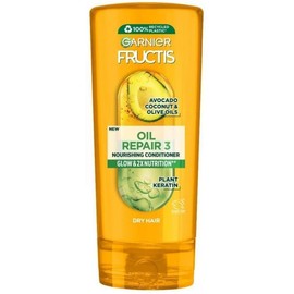 Garnier Fructis Oil Repair 3 Conditioner, 200 ml (PACK OF 2), Nourishing Conditioner, Glow & 2x Nutrition, For Dry Hair, With Avocado, Coconut And Olive Oils