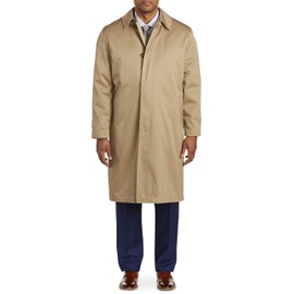 Jean-Paul Germain Big and Tall Buster Three-Season Overcoat Khaki