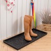 Anji Mountain AMB0BT3F-003 Rubber Boot/Shoe Tray with Coir, Fits 3