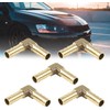 5pcs 8mm Brass Barb Elbow 90 Degree Male Thread Connector