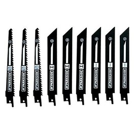 Parkside Saw Blade Set 9 Pieces for Reciprocating Saw PSSA 18 A1 - LIDL IAN 104447 3 x Wood, 3 x Metal, 3 x Bi-Metal