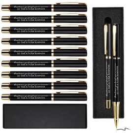 PerKoop 30 Sets Thank You Pens Employee Appreciation Ballpoint Pen with Engraved Inspirational Quotes Graduation Thank You Gift with Boxes for Teacher Coworker Office, Black Ink(Black,Reminder)