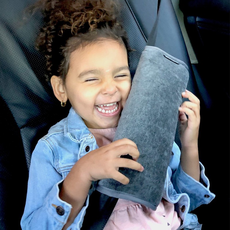 Dooky Seatbelt Pillow Dark Grey Cushion for the Seat Belt,