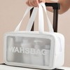 Multipurpose Waterproof Toiletry Pouch Wash Bag Pink 10ea