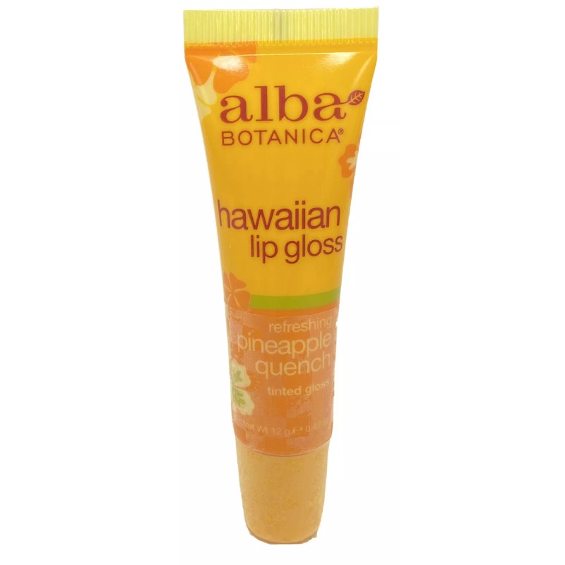 Alba Botanica Hawaiian Pineapple Quench Tinted Lip Gloss, 0.42 oz