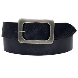 AnnaMatoni Women's Belt Leather Belt Timeless Design 4 cm Wide Genuine Leather Belt Made in Germany Women's Belt Leather Women's Leather Belt, Marine 490