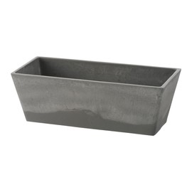 Richell 170232 Botany Rectangular Planter, 27 Type, Light Gray, 1 Piece, Gardening, Gardening, Lightweight, Rectangle, Stylish, Outdoor, Botanical Plastic, Size: 10.6 x 4.7 x 3.6 inches (27 x 11.9 x