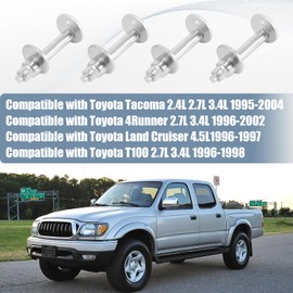 48409-35050 48452-35020 Lower Control Arm Toe Adjust Camber Bolt Kit Compatible with Toyota Tacoma 1996-2004 4Runner 1996-2002 Land Cruiser 1996-1997 T100 1996-1998