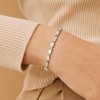 KissYan Tennis Bracelet for Women 14K Gold Plated Cubic Zirconia