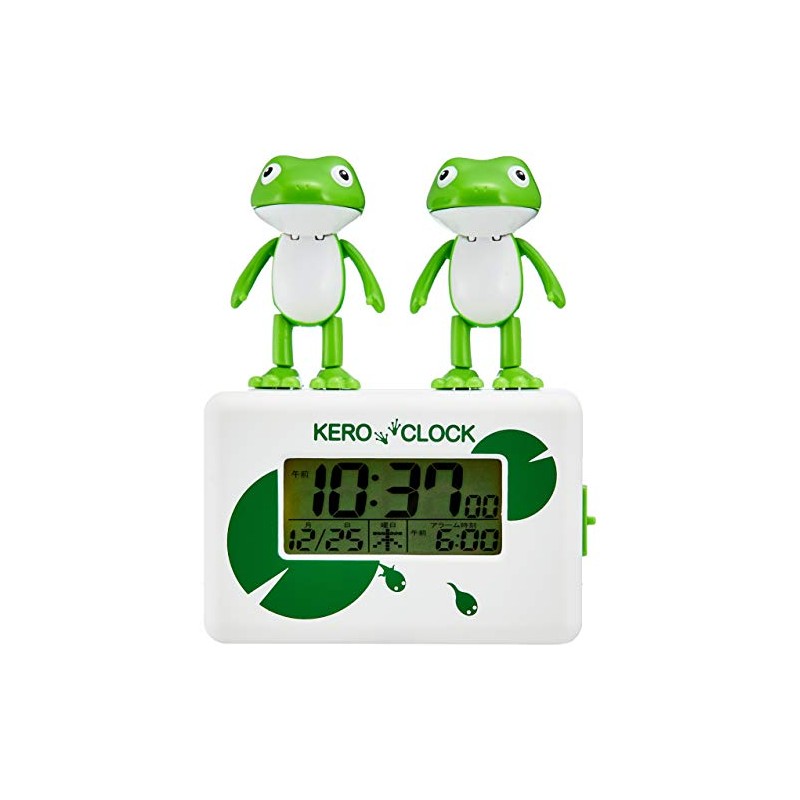 Rhythm 8RDA46RH03 Kero Clock 2 Alarm Clock, Digital Clock, White,