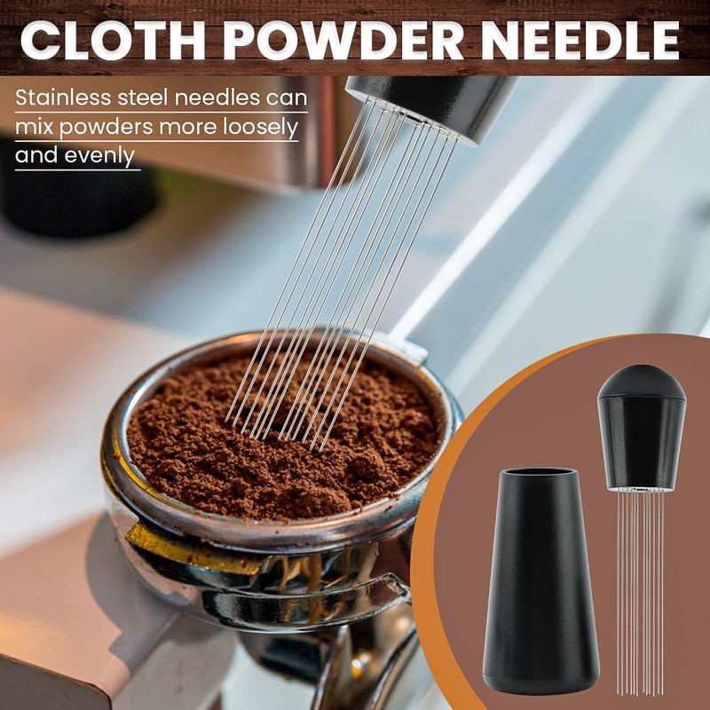 51mm Espresso Accessories Kit, Spring Loaded Hand Tamper with Base
