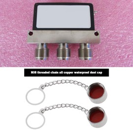 Be In Your Mind 5Pcs Waterproof Protective Cover Dust Cap with Chain for N Socket/SO239 UHF Socket UHF Female Connector N Female Adapter Accessories