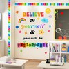 LioNergy Believe in Yourself Classroom Bulletin Board Decoration Set Motivational