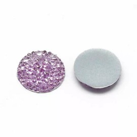 Unbranded 10 pcs Druzy Resin Embellishment Cabochons Purple- 12mm – Shimmer Style
