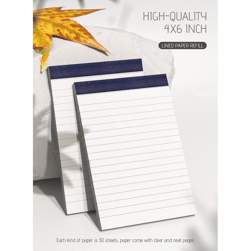 Note Pads Small A6 Notepad Pocket Size 6 Pack A6