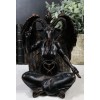 Pagan Occult Sabbatic Goat Idol Baphomet Sitting Meditation Figurine 8"H