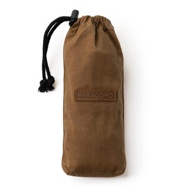 TACAMO SurvivorCord Bag - Canvas Bushcraft Bag with MOLLE Strap to Hold Up To 100ft SurvivorCord - Waxed Canvas Paracord Pouch - Bushcraft for Hiking, Mushroom Foraging, Camping - Coyote Brown