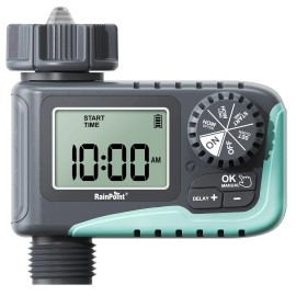 RAINPOINT Sprinkler Timer, Programmable Water Timer for Garden Hose, Outdoor ...