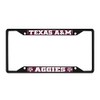 FANMATS 31285 Texas A&M Aggies Metal License Plate Frame Black
