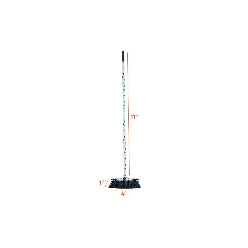 Superio Design Broom, Fancy Black and White Angle Broom, Cute
