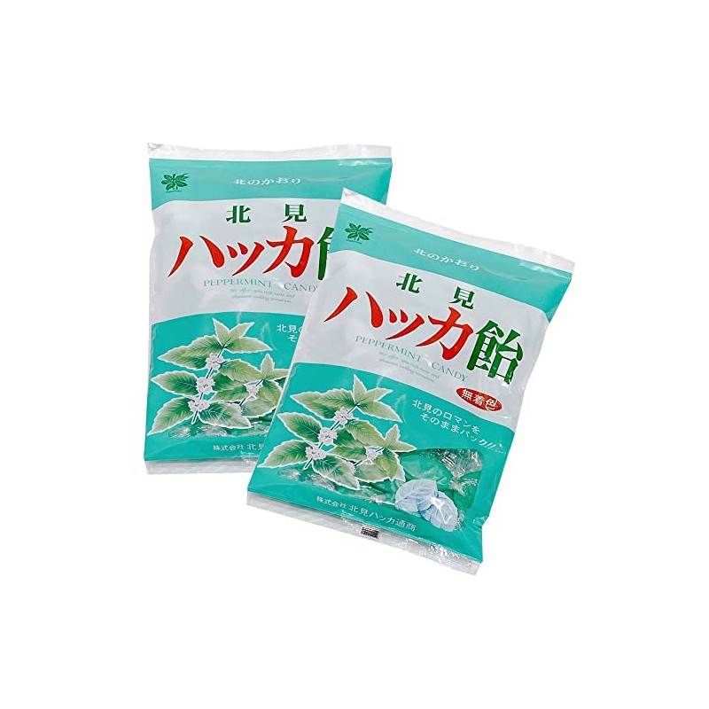 Kitami Hakka Tsusho Peppermint Candy (Leaf Type), 8.5 oz (240
