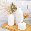 Boho Ceramic White Bud Vases by Kate Aspen (Set of