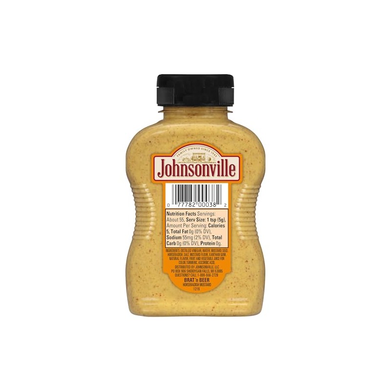 Johnsonville Giddy Up Mustard 9/9.75oz