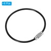 [PATIKIL] 6PCS 150mm Length Wire Keychain Cable Stainless Steel 2mm
