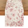 Artoid Mode Cherry Blossoms Branches Spring Table Runner, Seasonal Summer