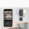 Dual Lens Security Camera Wireless 1080P 2 Way Talk Baby