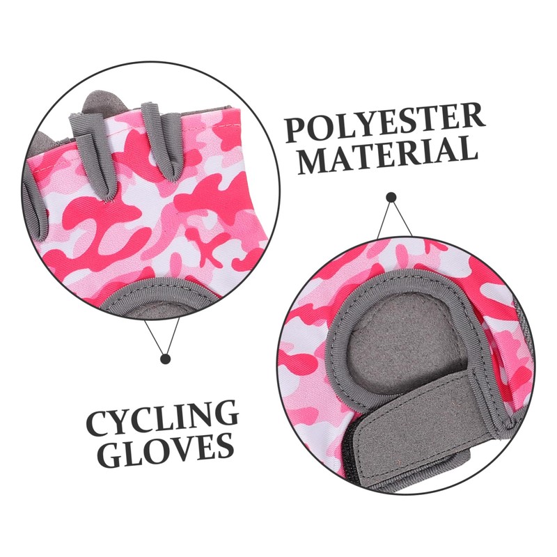 BESPORTBLE Warm Breathable Boys and Girls Gloves Half-Finger Bike Gloves