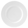 Everyday White Classic Rim 10.75 Inch Dinner Plates, Set of